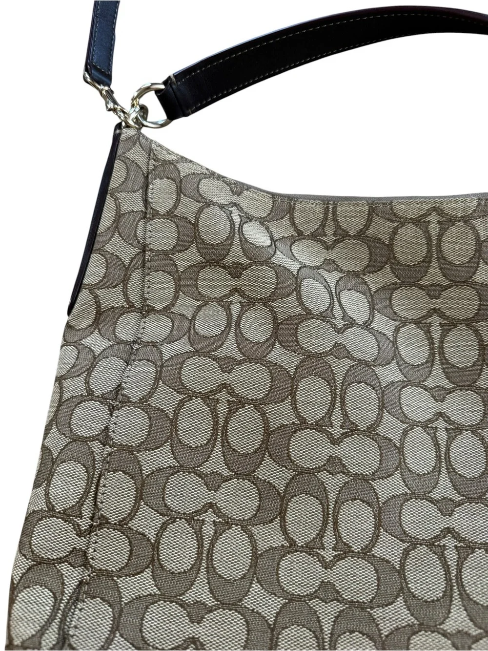 Coach Outlined Signature Celeste Convertible Hobo Bag